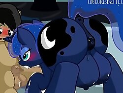 MLP Animation  Princess Luna gives Blowjob to Cogs Fixmore hard-fucking
