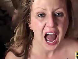 Anally banged submissive milf gets cum